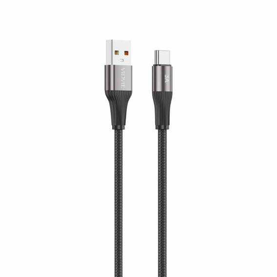 VIDVIE CB4038 USB/Type C 3A cable, 1m black