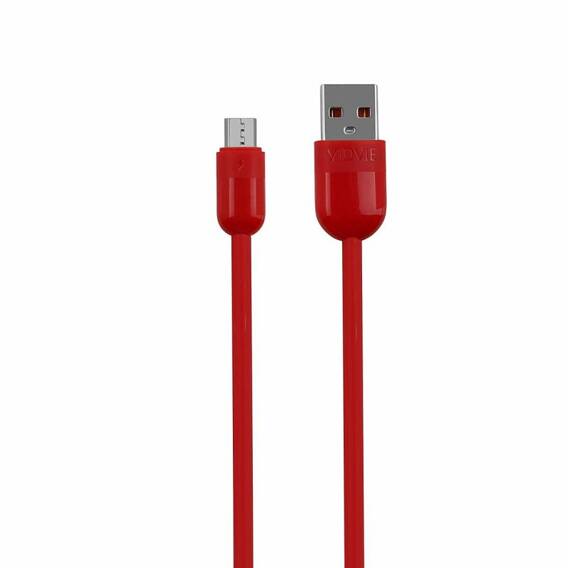 VIDVIE CB495 USB/Micro cable 2.4A, 1.2m red