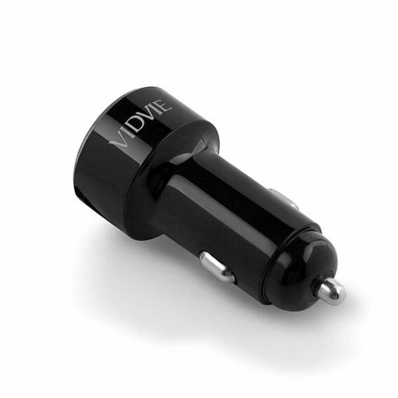 VIDVIE CC518C car charger 1xUSB + 1xType C + Micro 3A cable, PD20W+QC18W black