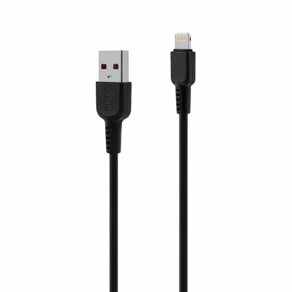 VIDVIE DC09 USB/iPhone cable 2.1A, 1m black, 30 pcs.