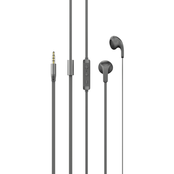 VIDVIE HS673 3.5mm Jack headphones with cable, gray