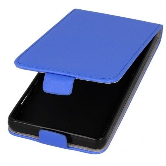 Vertical rubber case ZTE A510 blue