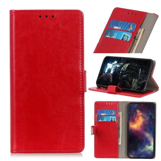 Wallet leather case LG K20 2019 red