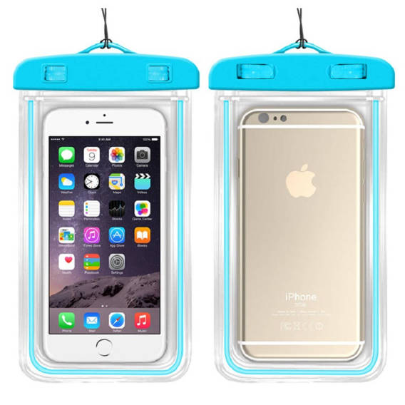 Waterproof Case 7" for a Cell Phone / Smartphone WC04 blue