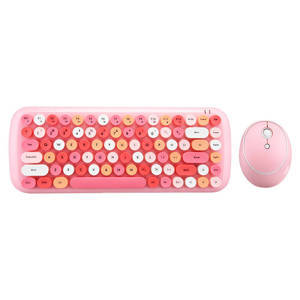 Wireless keyboard + mouse set MOFII Candy 2.4G (Pink)