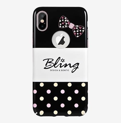 X-FITTED crystal bling secret case IPHONE X DOT P8ZSD