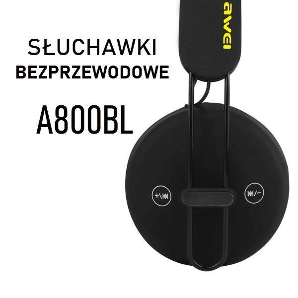 AWEI On Ear Bluetooth Headphones A800BL black