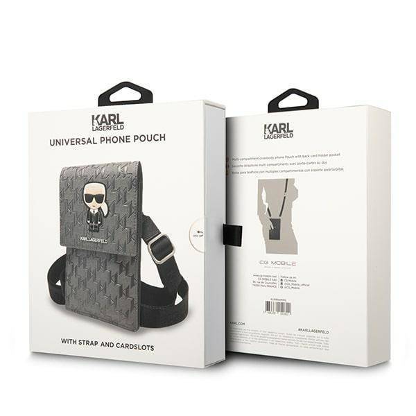 Karl Lagerfeld Bag KLWBSAKHPKG case - silver Saffiano Monogram Ikonik - B2B  wholesaler.hurtel.com