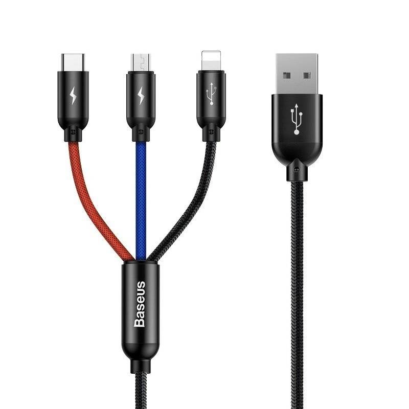Câble USB-C Rapide Baseus 65W 2m Noir Compatible avec Oppo Oneplus