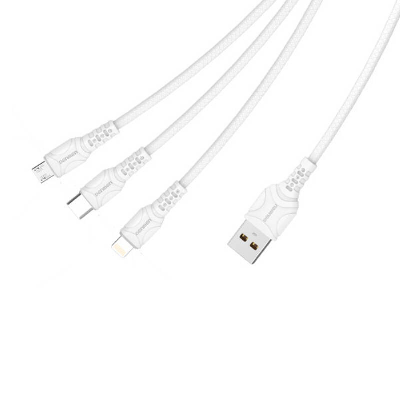 USBKabel USB-C - USB-C 1m vit (USBC-1059M)