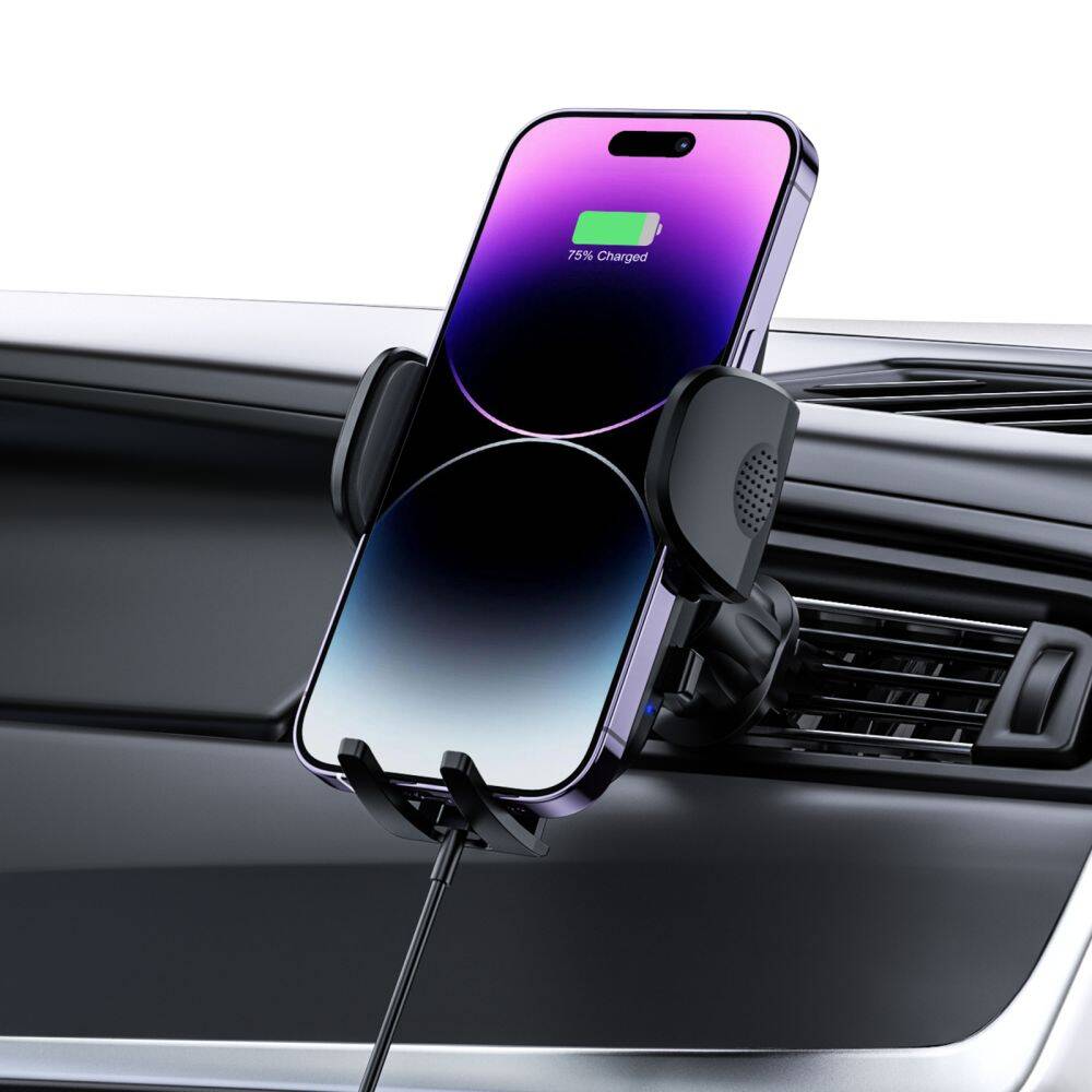 Car Mount with 15W Wireless Charging for Dashboard / Air Vent Tech
