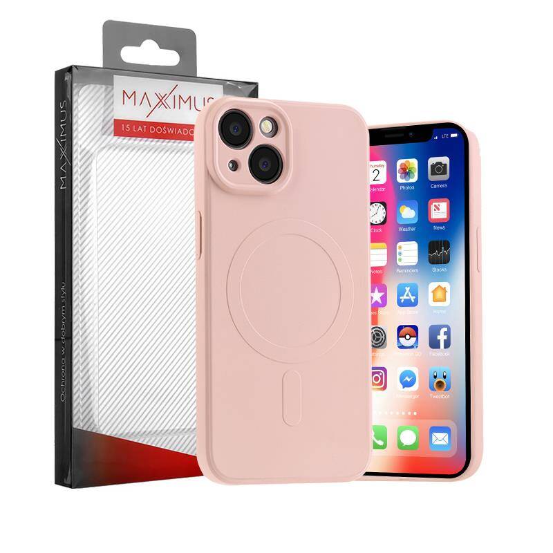 iPhone 15 Plus Silicone Case with MagSafe - Light Pink - Apple