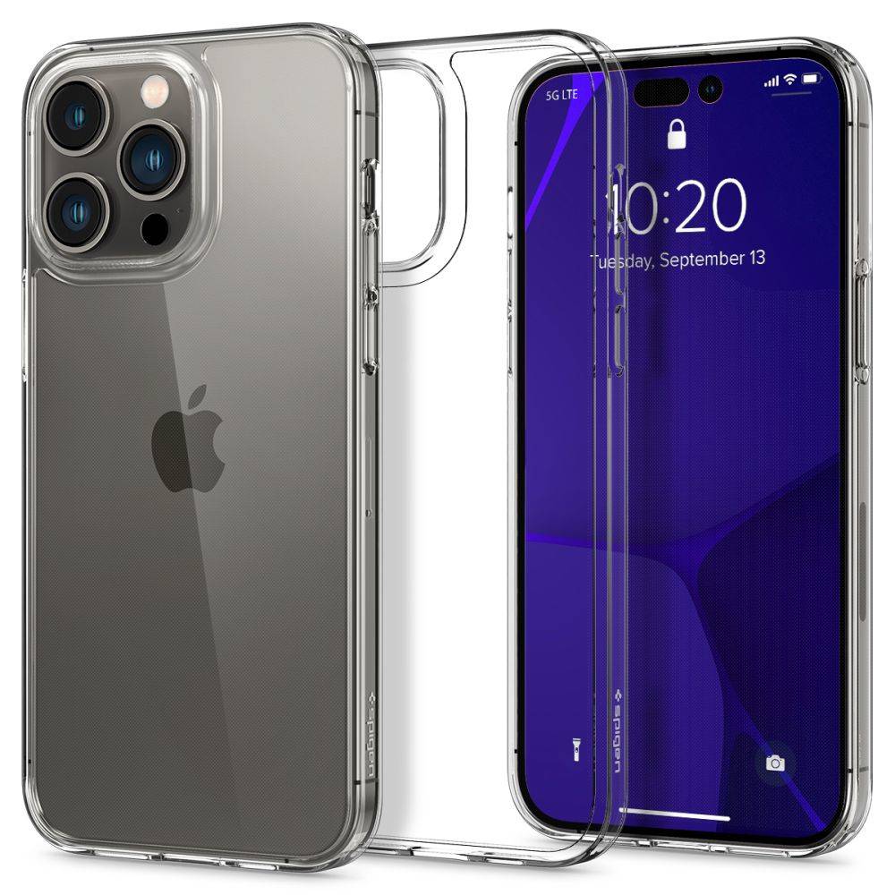 Case APPLE IPHONE 15 PRO Spigen Airskin Hybrid Crystal transparent, cases  and covers \ Types of cases \ Back Case cases and covers \ Material types \  Hybrid all GSM accessories \ Cases \ For smartphones & cellphones
