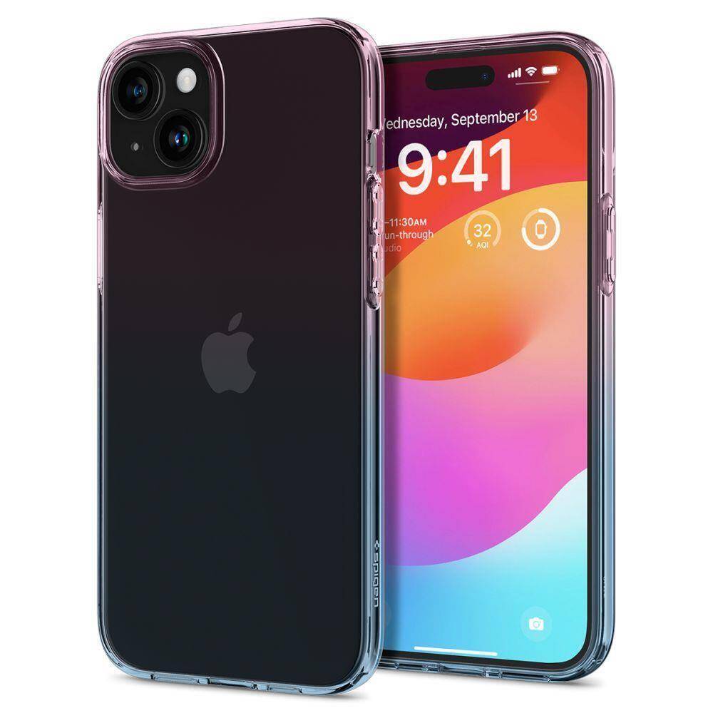 Case APPLE IPHONE 15 PRO Spigen Airskin Hybrid Crystal transparent, cases  and covers \ Types of cases \ Back Case cases and covers \ Material types \  Hybrid all GSM accessories \ Cases \ For smartphones & cellphones