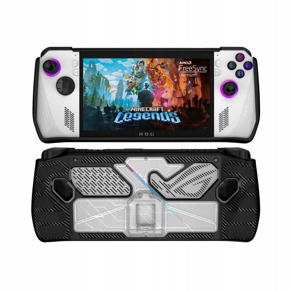  ROG Ally Protective Case Compitable with ASUS Rog Ally 7 inch  120Hz Gaming Handheld, FiiMan Ultra Clear Crystal Transparent Hard Shell  Full Body Cover Case (Transparent Black) : Electronics