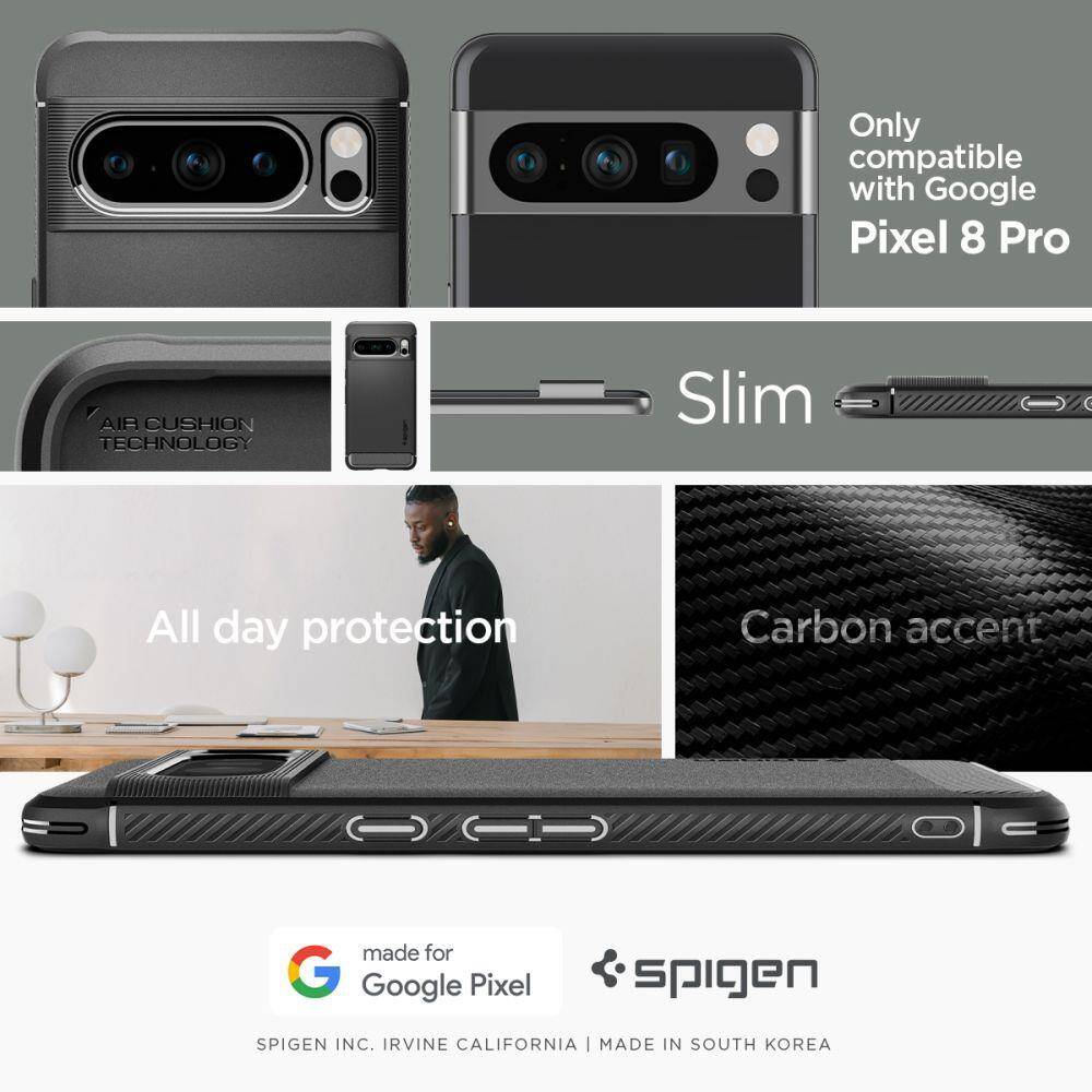 Google Pixel 8 Pro Spigen Optik.tR Camera Lens Protector - Black