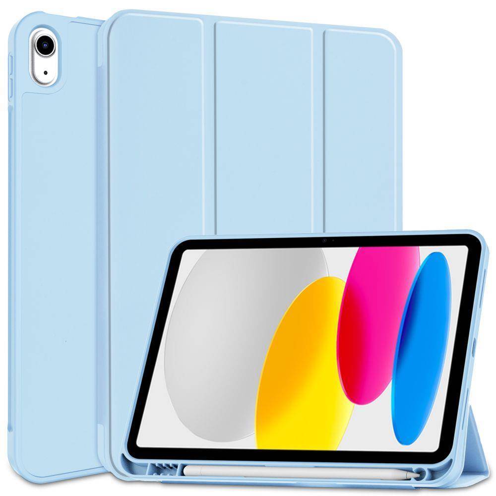 Housse Tablette EbestStar Housse pour iPad 10.9 (2022) Smart Case Support  Auto-veille, Bleu Foncé + Film VERRE Trempé