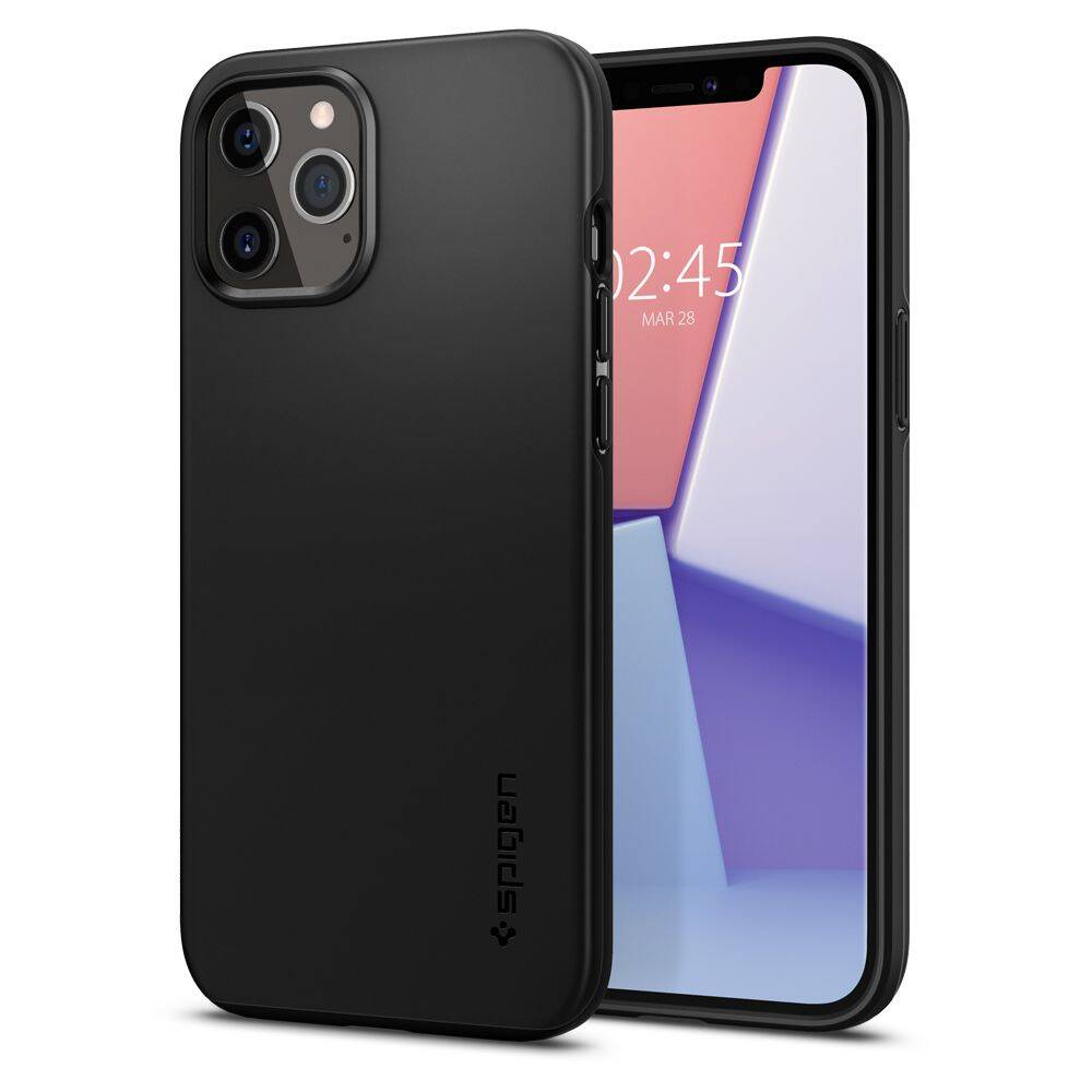 Case IPHONE 12 / 12 PRO Spigen Tough Armor black, cases and covers \ Types  of cases \ Back Case cases and covers \ Material types \ Hybrid all GSM  accessories \ Cases \ Cases for smartphones, cellphones Apple