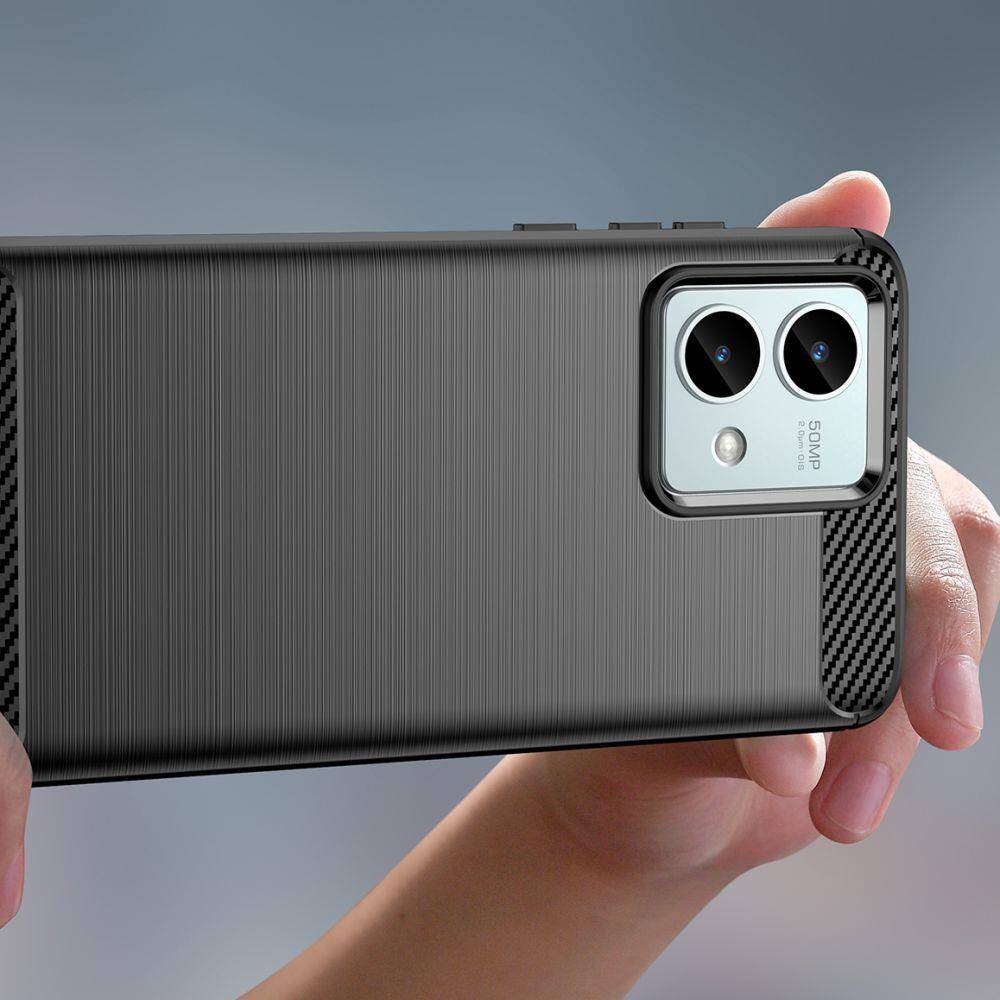 Cover Tech-protect Tpucarbon Motorola Moto G84 5g Nero Case - ✓