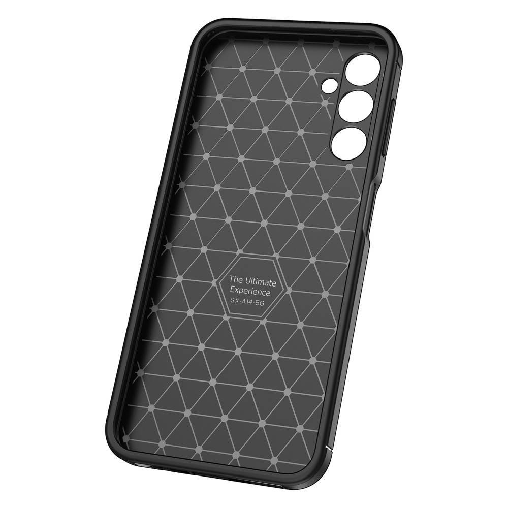 Case Samsung Galaxy A14 5g Armored Shockproof Nexeri Carbon Fiber Black Black Cases And Covers