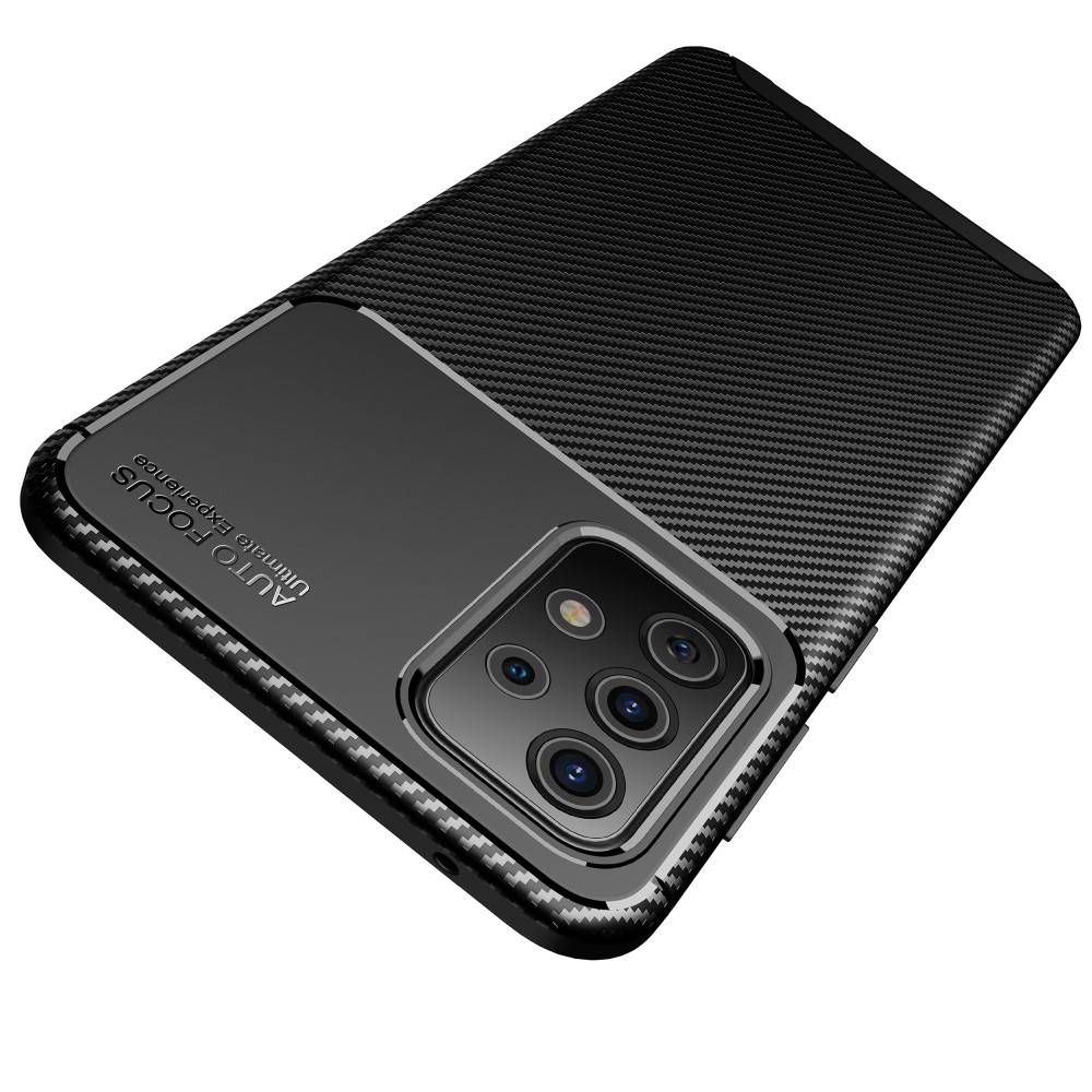 Case Samsung Galaxy A52 A52s Armored Shockproof Carbon Fiber Black Black Cases And Covers 0975