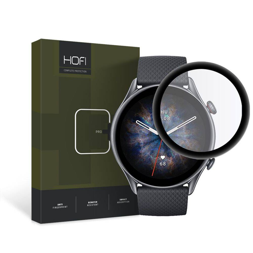 Hybrid Glass XIAOMI REDMI WATCH 3 HOFI Hybrid Pro+ black, all GSM  accessories \ Screen & lens protection \ For smartwatches Archiwum \  promotion (lipiec 2023)