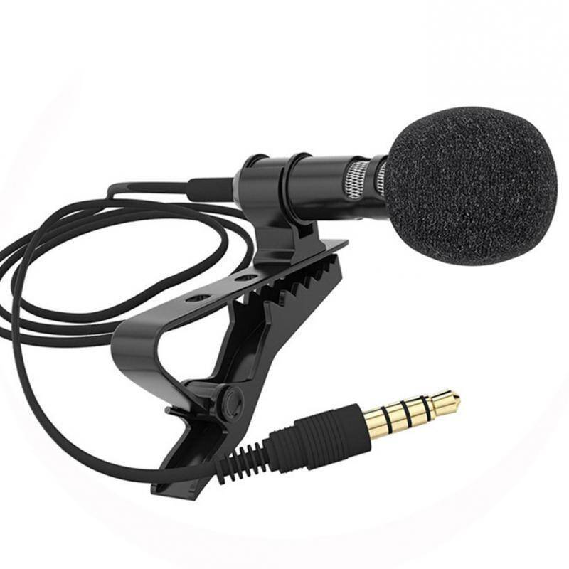 Lavalier Microphone minijack 3,5mm Cable 3m (JH-043) black