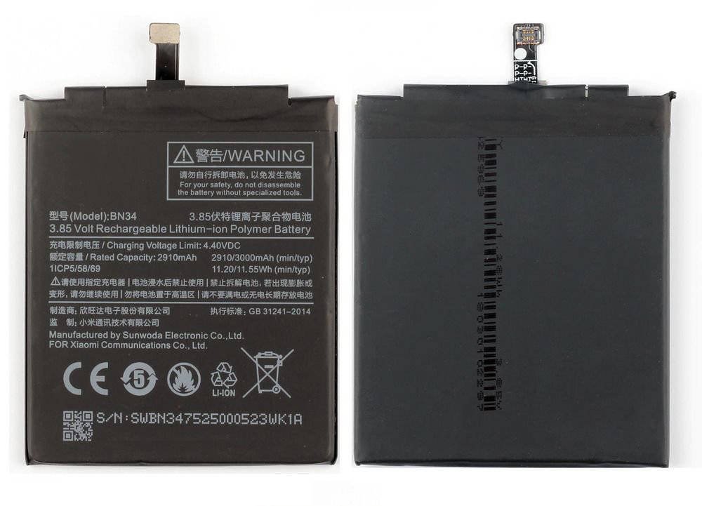 Original Battery Xiaomi Redmi 5a 3000 Mah Bn34 