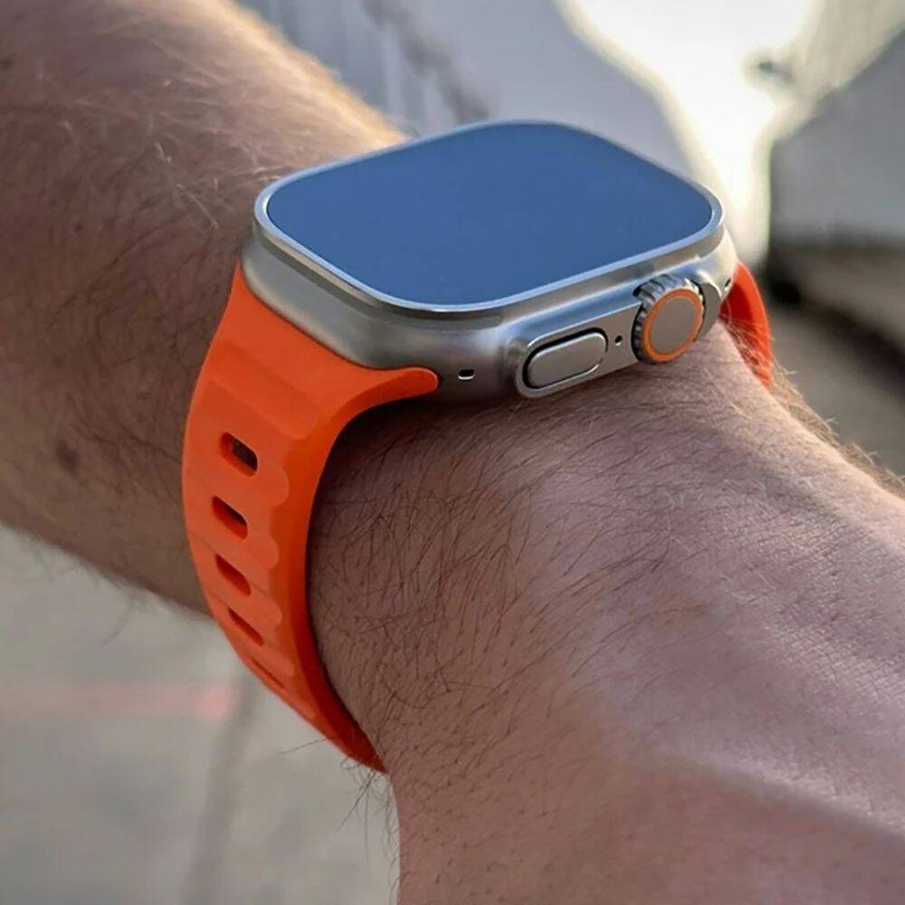 Apple watch 4 orange cheap band