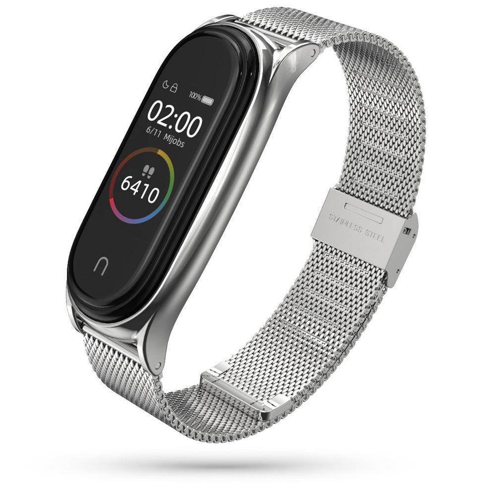 Strap for XIAOMI MI SMART BAND 7 Tech-Protect Stainless silver Silver, all  GSM accessories \ Cases \ For smartbands