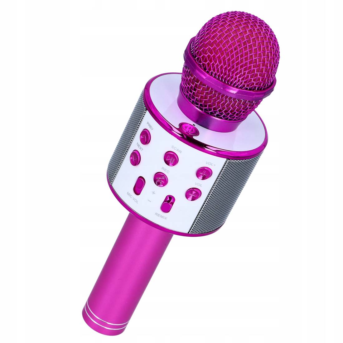 Wireless Microphone For Karaoke With Playback Controller Pink Pink 