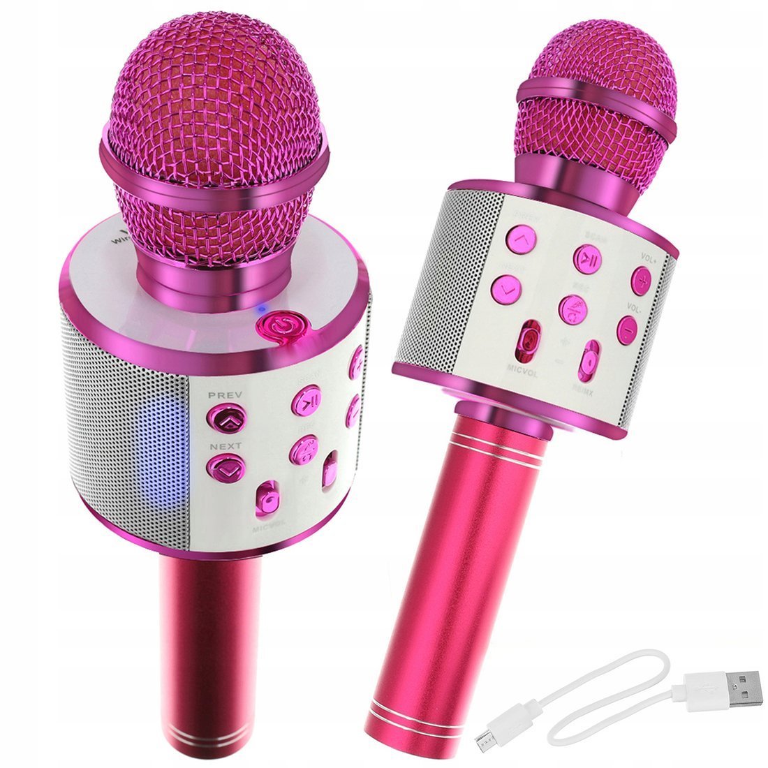 Wireless Microphone for Karaoke with Playback Controller pink Pink ...