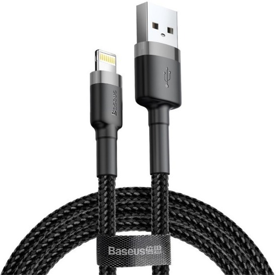  Baseus Cafule USB Lightning Cable 1,5A 2m (Gray+Black)