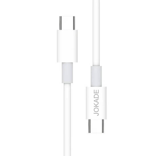 1m PD60W (USB-C - USB-C) Charging and Data Transfer Cable Jokade Qingya (JA016) white