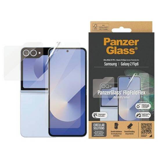 2in1 Set SAMSUNG GALAXY Z FLIP 6 PanzerGlass Bundle 2in1 Screen Protector Ultra Wide-Fit + TPU (7370)