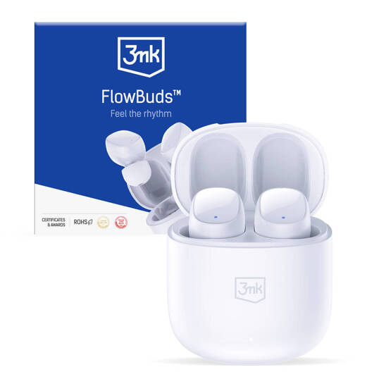 3MK FLOWBUDS Wireless In-Ear Headphones, white