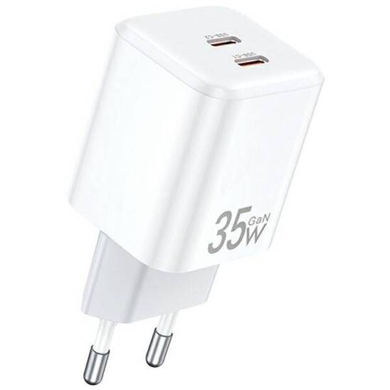 AWEI nice. network. PD65-EU 35W 2x USB-C white/white GaN