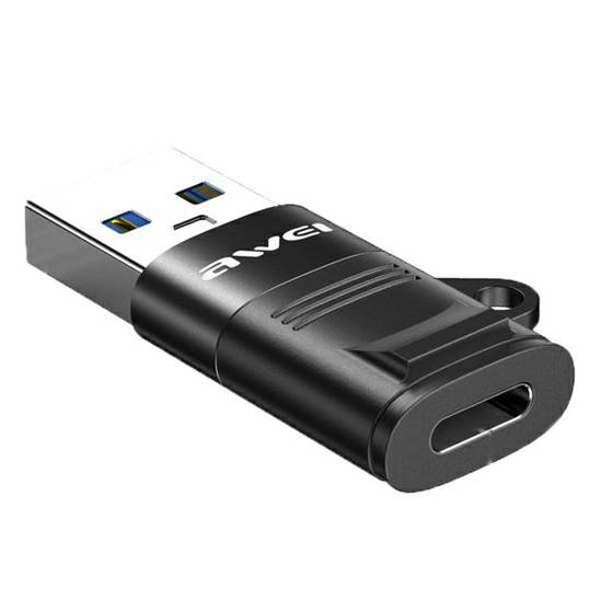 Adapter USB-C - USB-A AWEI (CL-13) black