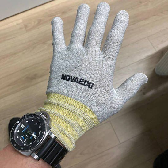 Antibacterial Gloves NOVA Gloves 200 white Size M