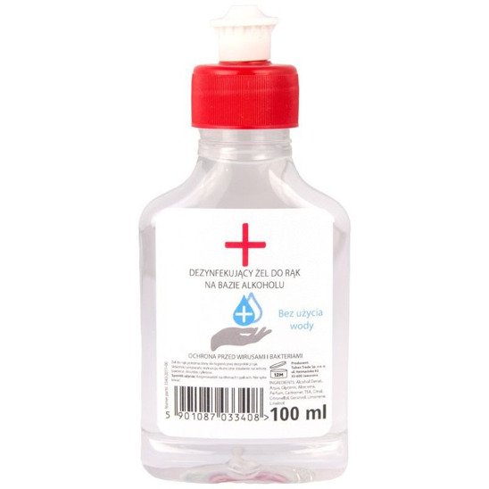 Antibacterial gel for hand disinfection 70% alcohol 100ml 6281