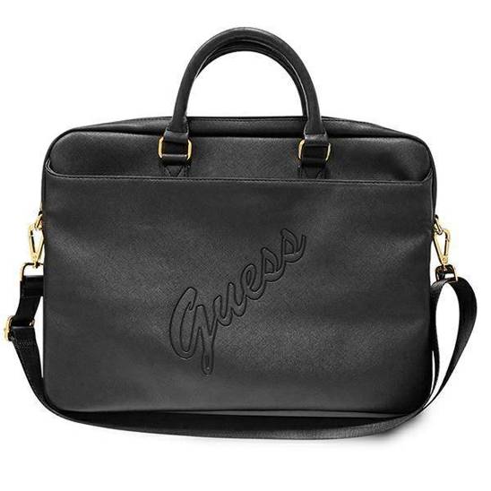 Bag Guess 16" Saffiano Script (Gucb15pusasbk) black