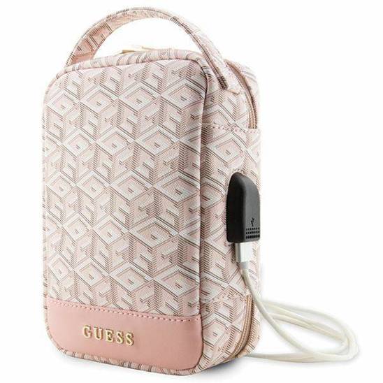 Bag Guess GCube Stripes (GUHBHGCFSEP) pink