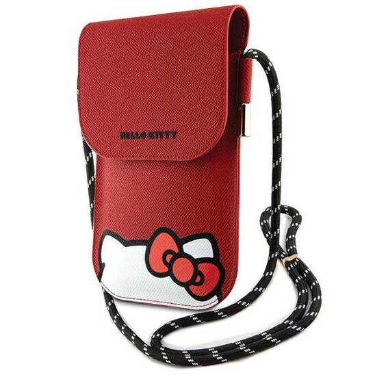 Bag Hello Kitty Leather Hiding Kitty Cord (HKOWBPSCKER) red