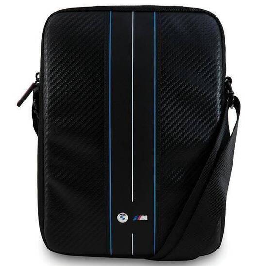 Bag TABLET 10" BMW Carbon Blue Stripes (BMTB10COMSCAKL) black