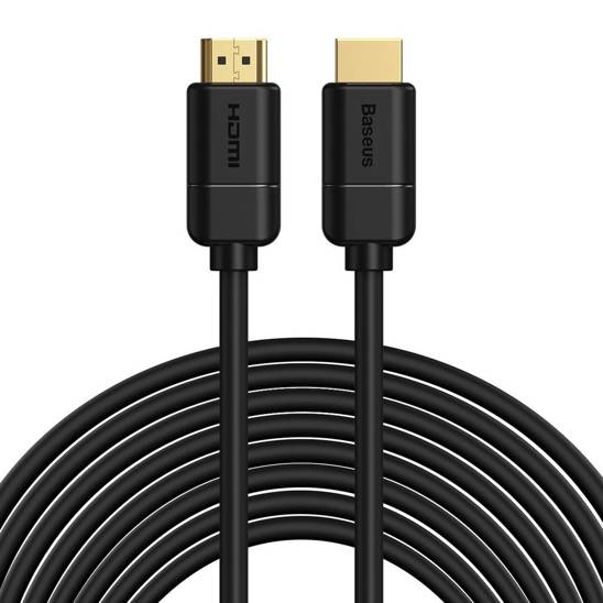 Baseus 2x HDMI 2.0 4K 30Hz Cable, 3D, HDR, 18Gbps, 8m (black)