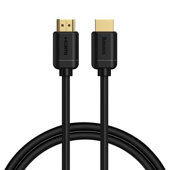 Baseus 2x HDMI 2.0 4K 60Hz Cable, 3D, HDR, 18Gbps, 1m (black)