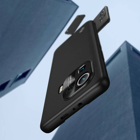 Baseus Alloy Leather Protective Case For Xiaomi Mi 11 pro (black)