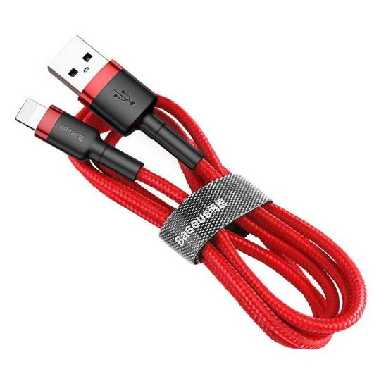 Baseus Cafule USB Lightning cable 2.4A 1m (black + red)