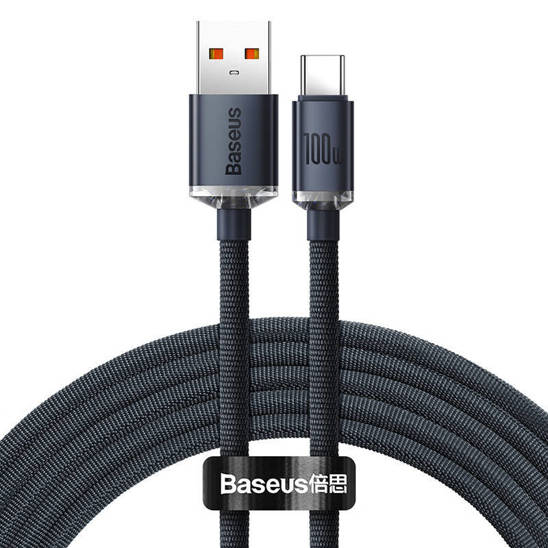 Baseus Crystal Shine cable USB to USB-C, 100W, 1.2m (black)