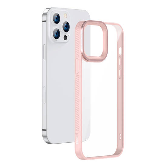 Baseus Crystal Transparent Case for iPhone 13 Pro Max (pink)